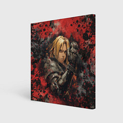 Холст квадратный Edward Elric - Fullmetal Alchemist, цвет: 3D-принт