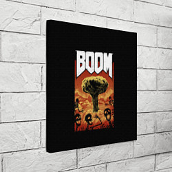 Холст квадратный Boom - Doom, цвет: 3D-принт — фото 2
