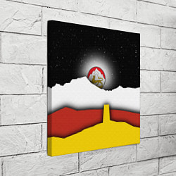 Холст квадратный Осетия горы и ночное небо, цвет: 3D-принт — фото 2