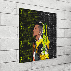Холст квадратный David Martinez - Cyberpunk: Edgerunners, цвет: 3D-принт — фото 2