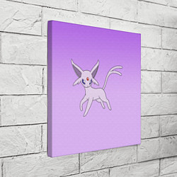 Холст квадратный Espeon Pokemon - розовая кошка покемон, цвет: 3D-принт — фото 2