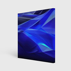 Холст квадратный Black and blue abstract background sport style, цвет: 3D-принт