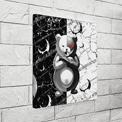 Холст квадратный Monokuma - Danganronpa, цвет: 3D-принт — фото 2