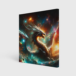 Холст квадратный The incredible space dragon, цвет: 3D-принт