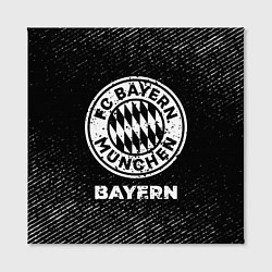 Холст квадратный Bayern с потертостями на темном фоне, цвет: 3D-принт — фото 2
