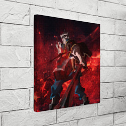 Холст квадратный Аста из Черного клевера, цвет: 3D-принт — фото 2