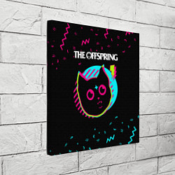 Холст квадратный The Offspring - rock star cat, цвет: 3D-принт — фото 2