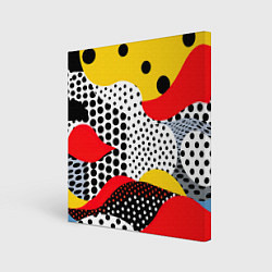 Холст квадратный Вихревая иллюзия, цвет: 3D-принт