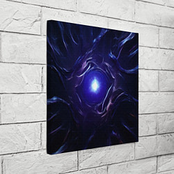 Холст квадратный Синее абстрактное сияние, цвет: 3D-принт — фото 2