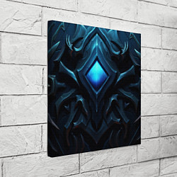 Холст квадратный Синие магическое свещение, цвет: 3D-принт — фото 2