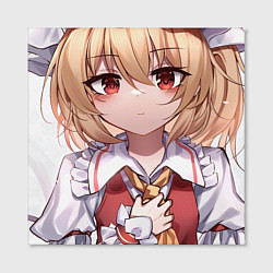 Холст квадратный Touhou Project Flandre милая улыбка, цвет: 3D-принт — фото 2