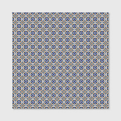 Холст квадратный Сине-белая марокканская мозаика, цвет: 3D-принт — фото 2