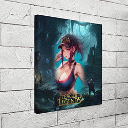 Холст квадратный League Of Legends Akali Kda, цвет: 3D-принт — фото 2