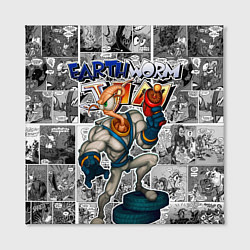 Холст квадратный Jim comix, цвет: 3D-принт — фото 2