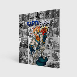 Холст квадратный Jim comix, цвет: 3D-принт