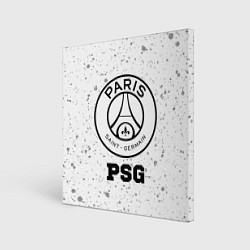 Холст квадратный PSG sport на светлом фоне, цвет: 3D-принт