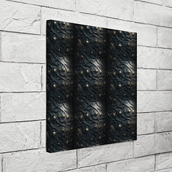 Холст квадратный Темная текстурная броня, цвет: 3D-принт — фото 2