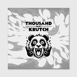 Холст квадратный Thousand Foot Krutch рок панда на светлом фоне, цвет: 3D-принт — фото 2