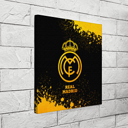 Холст квадратный Real Madrid - gold gradient, цвет: 3D-принт — фото 2