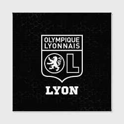 Холст квадратный Lyon sport на темном фоне, цвет: 3D-принт — фото 2