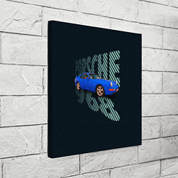 Холст квадратный Немецкая спортивная машина Porsche 968, цвет: 3D-принт — фото 2