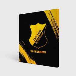 Холст квадратный Hoffenheim - gold gradient, цвет: 3D-принт