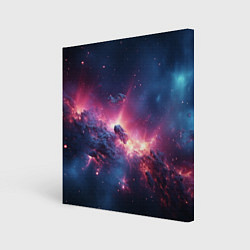 Холст квадратный Взрыв в космосе, цвет: 3D-принт