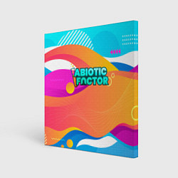 Картина квадратная Abiotic Factor цветное безумие