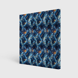 Картина квадратная Лесной волк