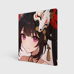 Холст квадратный Honkai Star Rail Sparkle smile, цвет: 3D-принт