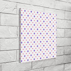 Холст квадратный Красивый узор звезды, цвет: 3D-принт — фото 2