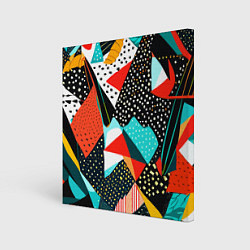 Холст квадратный Abstract patchwork - ai art, цвет: 3D-принт