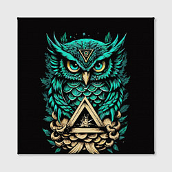 Холст квадратный Мудрая сова в скандинавском стиле, цвет: 3D-принт — фото 2