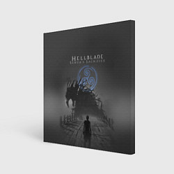 Холст квадратный Hellblade - Sign, цвет: 3D-принт