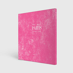 Холст квадратный Pink Paris, цвет: 3D-принт