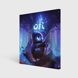 Холст квадратный Ku Ori and the Will of the Wisps, цвет: 3D-принт