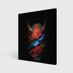 Холст квадратный Маска демона - Хання, цвет: 3D-принт