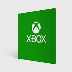 Холст квадратный X-box logo green, цвет: 3D-принт
