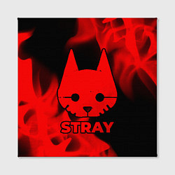 Холст квадратный Stray - red gradient, цвет: 3D-принт — фото 2