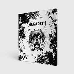 Картина квадратная Megadeth - рок пес