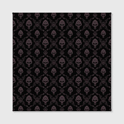 Холст квадратный Черепа - узор, цвет: 3D-принт — фото 2