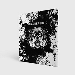 Холст квадратный OneRepublic рок пес, цвет: 3D-принт