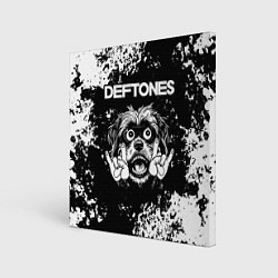 Картина квадратная Deftones рок пес