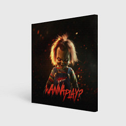 Картина квадратная Chucky wanna play?