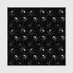 Холст квадратный Паттерн с пауками, цвет: 3D-принт — фото 2