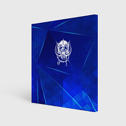 Картина квадратная Motorhead blue poly