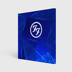 Картина квадратная Foo Fighters blue poly