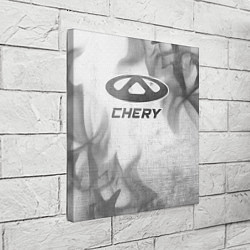 Холст квадратный Chery - white gradient, цвет: 3D-принт — фото 2