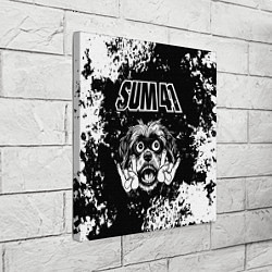 Холст квадратный Sum41 рок пес, цвет: 3D-принт — фото 2