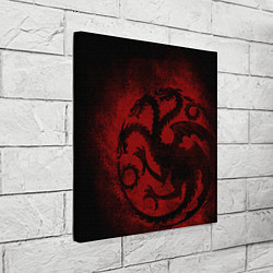 Холст квадратный Targaryen house Game of Thrones, цвет: 3D-принт — фото 2